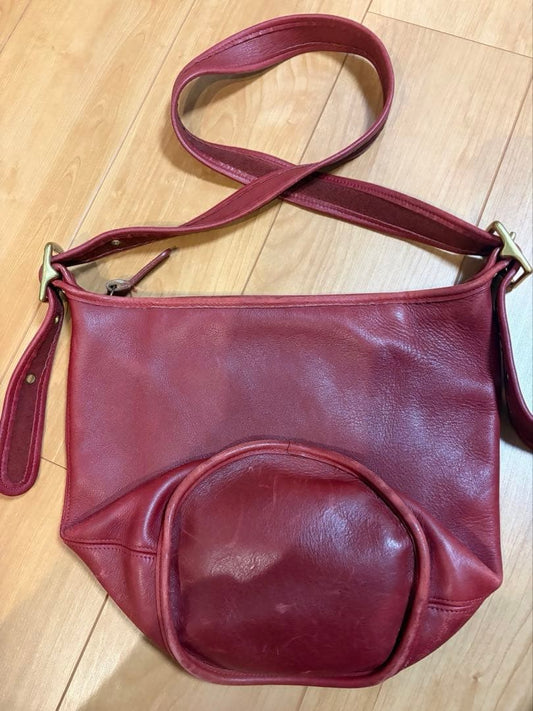 COACH Old Coach 9953 Red Shoulder Bag #QY5LC0