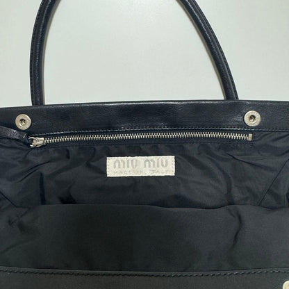 1990s miu miu archive leather handbag #QYCWKJ