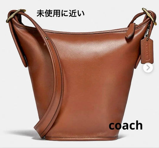 COACH Duffle Bag, Glove Tanned Leather, Old Coach Bucket Style #QYGQ80