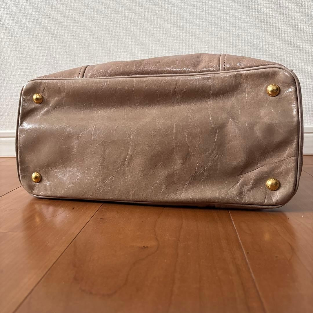 PRADA Beige Leather Handbag #QYK739