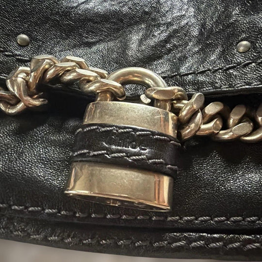 Chloé Paddington Black Leather Handbag #QY4QTN