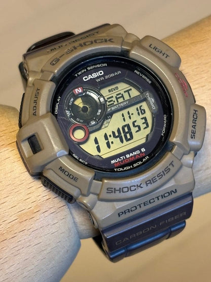 Large G-SHOCK Mudman GW-9300 Military Radio-Controlled Solar Watch #QY97TF