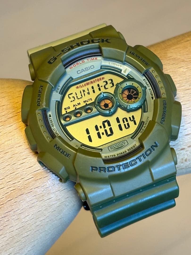 G-SHOCK GD-100PS Nakano Shiro Military Khaki Limited Watch Big Case #QYK5G9