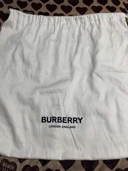 BURBERRY Horseferry Print Pocket Backpack Canvas Grey #QYJXSE