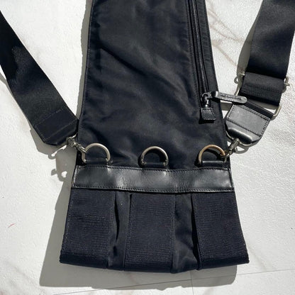 ISSEY MIYAKE Archive Vintage Backpack Shoulder Bag Black Canvas #QYD2YK