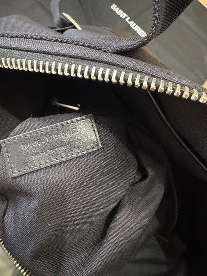 SAINT LAURENT PARIS 2Way Backpack Black Leather Dust Bag #QY9VEK