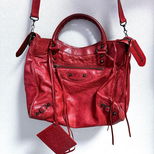 BALENCIAGA BAG Balenciaga Classic City Red 2WAY Storage #QYBLMT