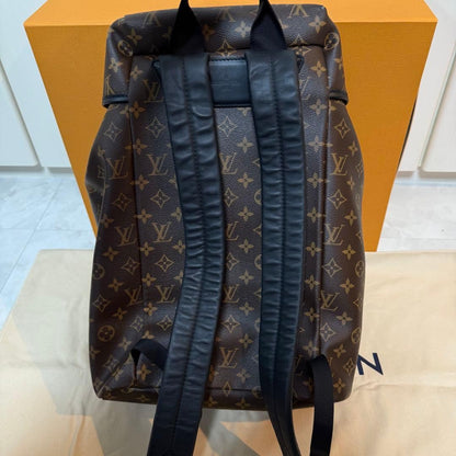 LOUIS VUITTON Zack Backpack M43422 Monogram Macassar Brown #QYDITZ