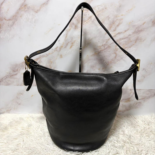 COACH Old Coach Shoulder Bag 9085 Black #QY6O2N