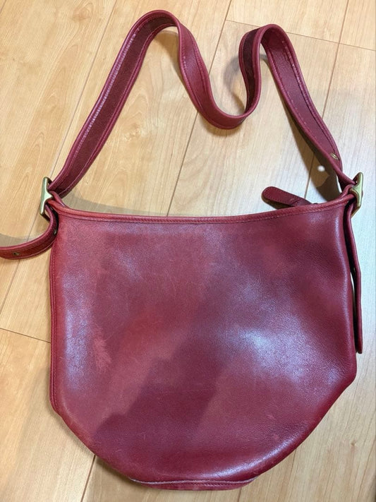 COACH Old Coach 9953 Red Shoulder Bag #QY5LC0