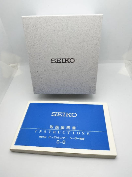 Seiko Spirit Radio Solar Big Calendar Day Date Day of the Week Titanium #PGCNXN