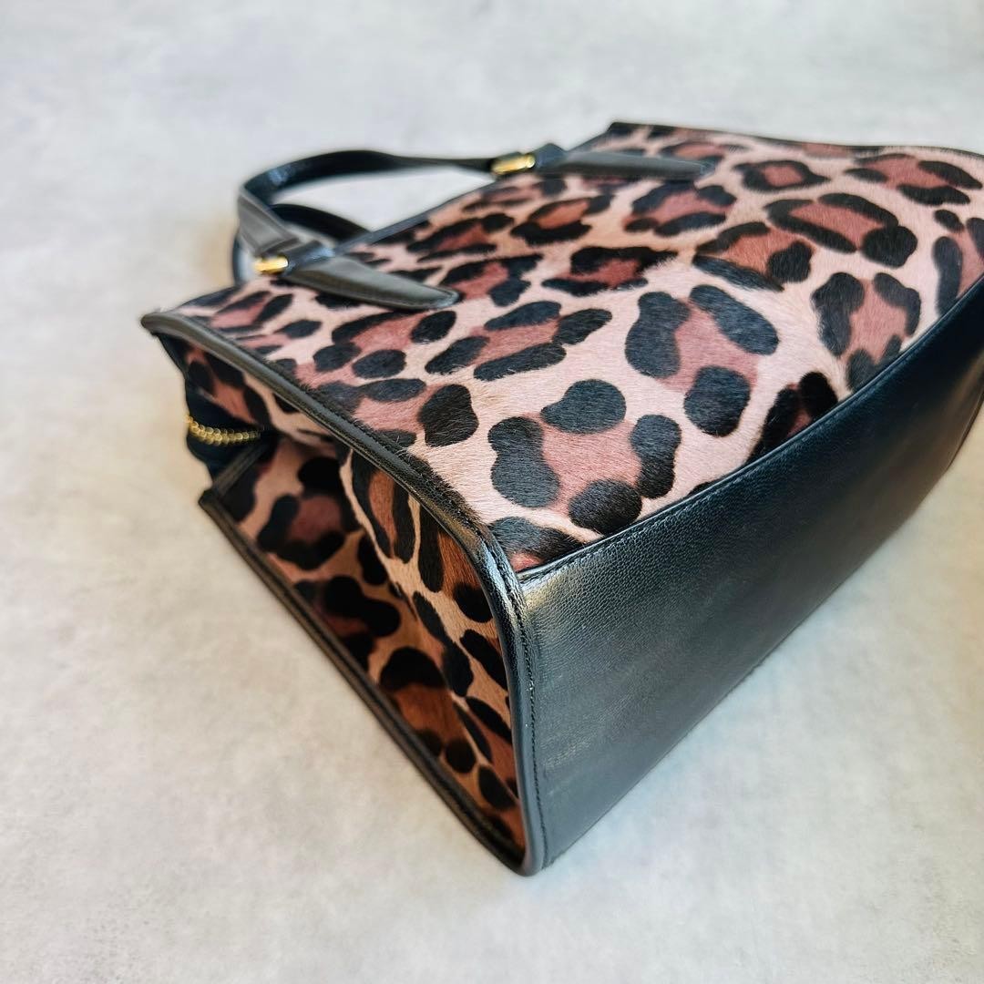 Y2K COACH Harako Leopard 2way Bag #QY7AY4