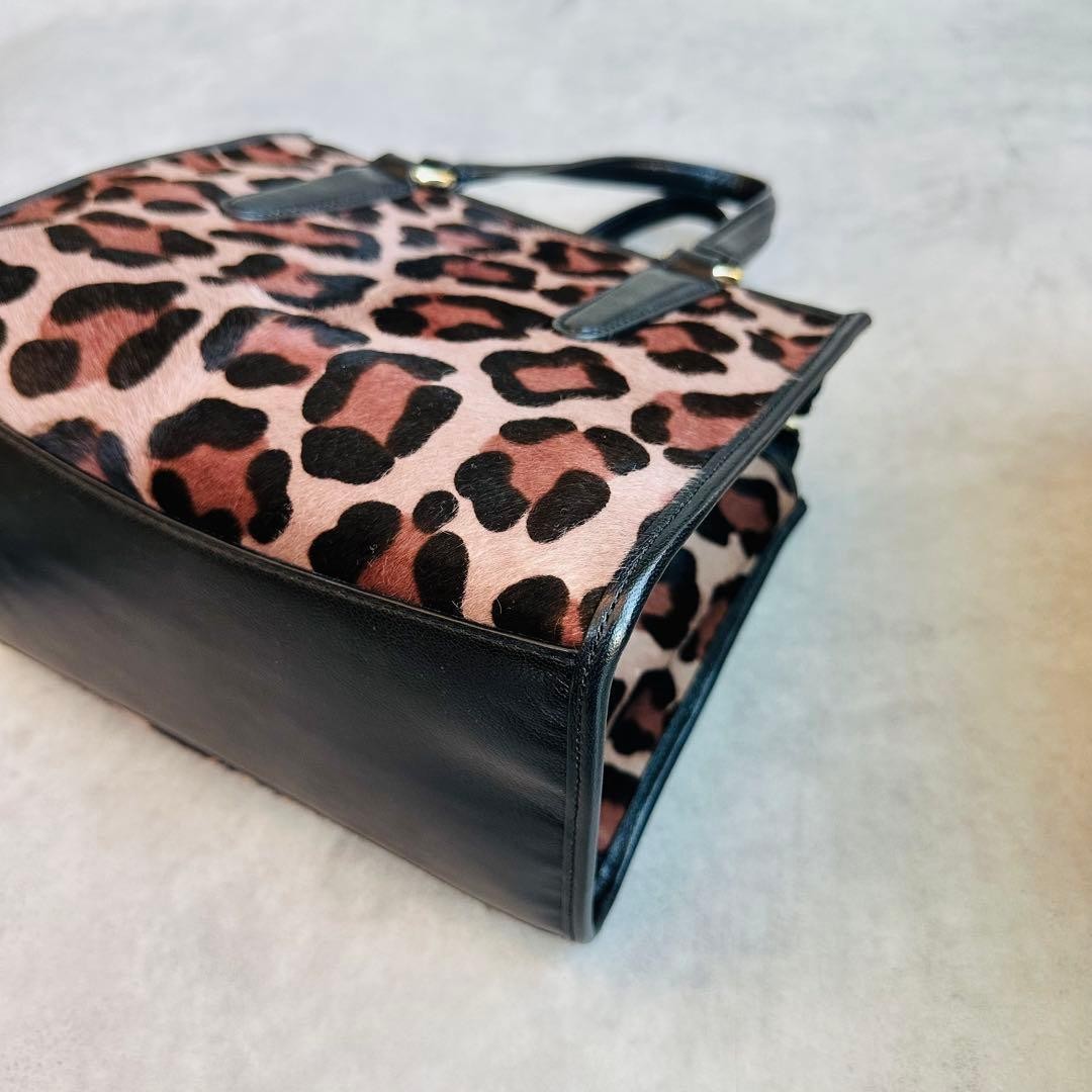 Y2K COACH Harako Leopard 2way Bag #QY7AY4
