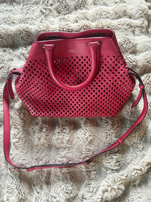 BALLY Mesh Handbag Pink #QY9OP1