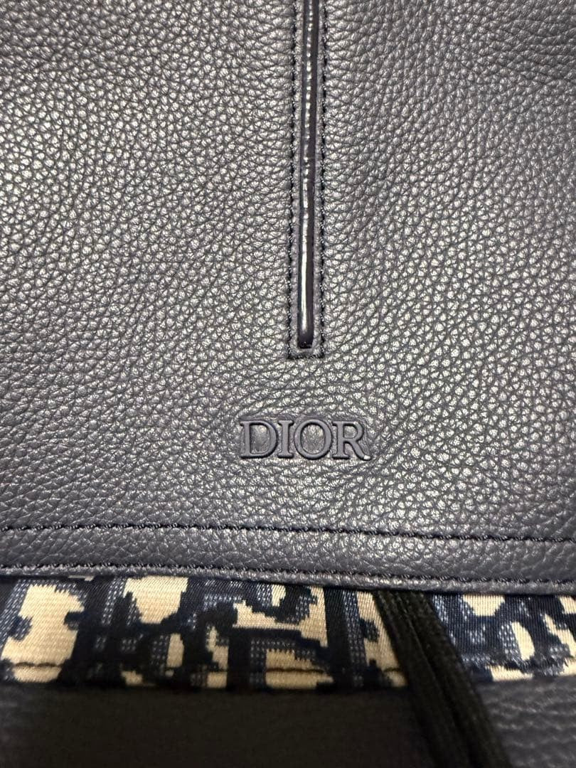 DIOR Motion Backpack Leather Canvas Navy #QYHSLM