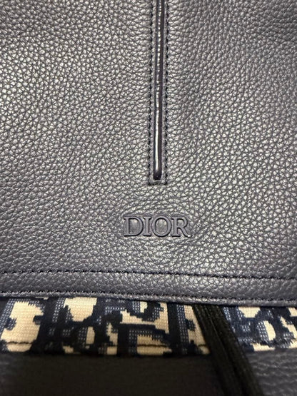 DIOR Motion Backpack Leather Canvas Navy #QYHSLM