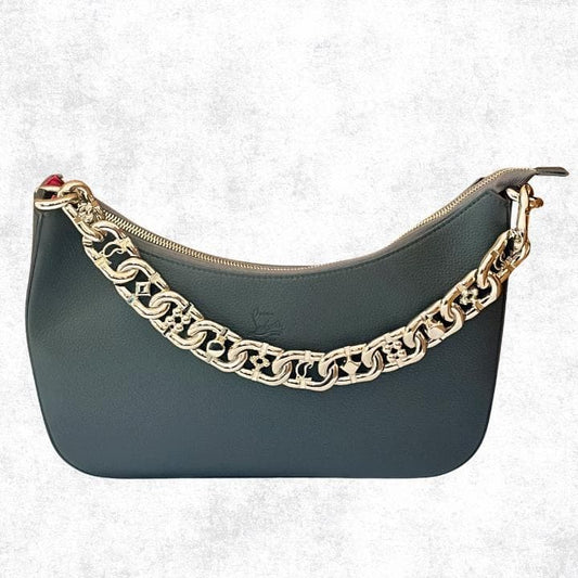 Christian Louboutin Chain Shoulder Bag Rubira Gray #QYDI6G