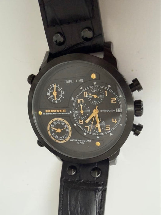 HUMVEE H-4062 Triple Time Quartz Watch (Main Unit) #QY1IIG