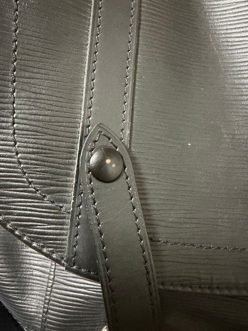LOUIS VUITTON Christopher PM Epi Leather Backpack Black #QY30PQ