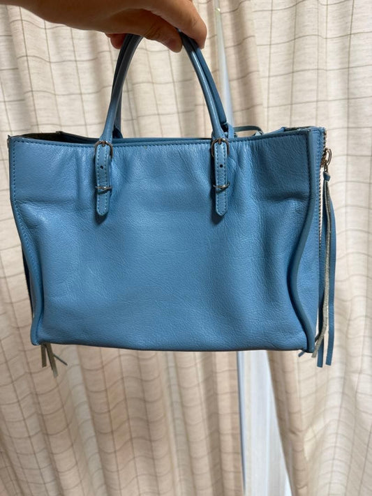 BALENCIAGA Paper Mini Bag Blue #QY3H0A