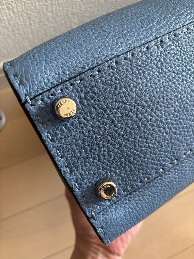 FENDI Peekaboo Medium Cloudy Blue #QY09BJ