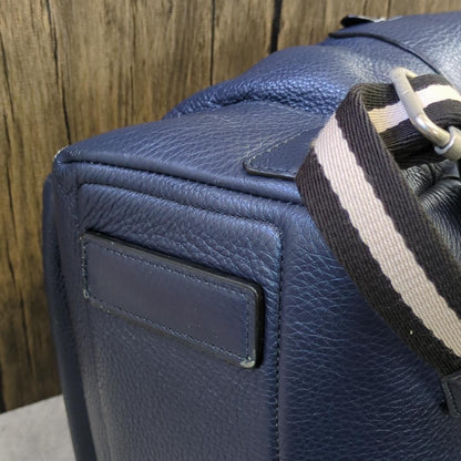 Official BALLY backpack store Navy Leather #QYHSY7