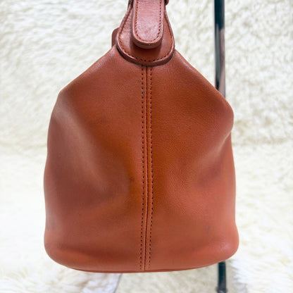 Old Coach 4145 Glovetanned Leather Brown Shoulder Bag Large Capacity #QYFVIQ