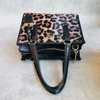 Y2K COACH Harako Leopard 2way Bag #QY7AY4