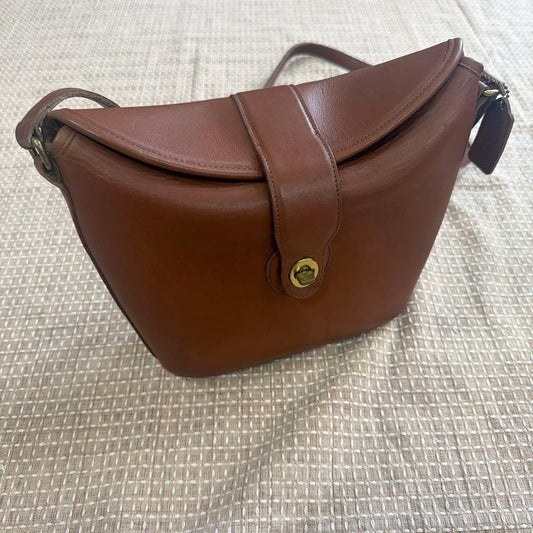 COACH Old Coach Shoulder Bag Brown #QYB5NH