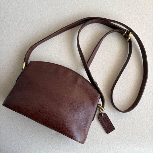 COACH Old Coach Madison Shoulder Bag, Brown Leather #QYD3LR