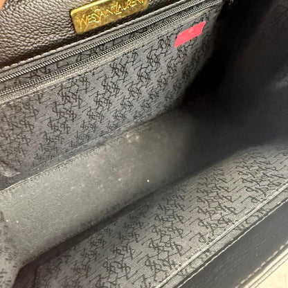 Yves Saint Laurent Hand bag black logo #QY904D