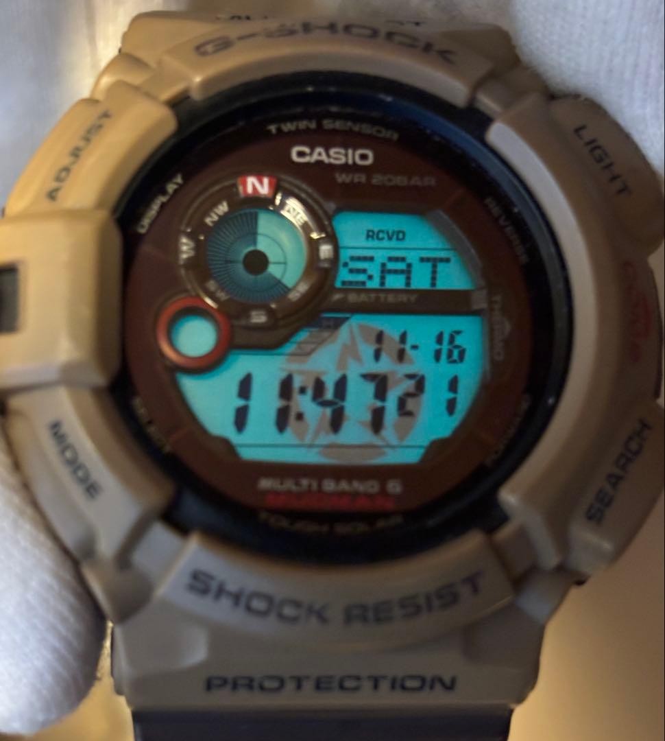 Large G-SHOCK Mudman GW-9300 Military Radio-Controlled Solar Watch #QY97TF