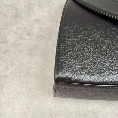 Yves Saint Laurent Hand bag black logo #QY904D