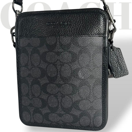 COACH Sullivan Shoulder Bag PVC Black #QYGAQG