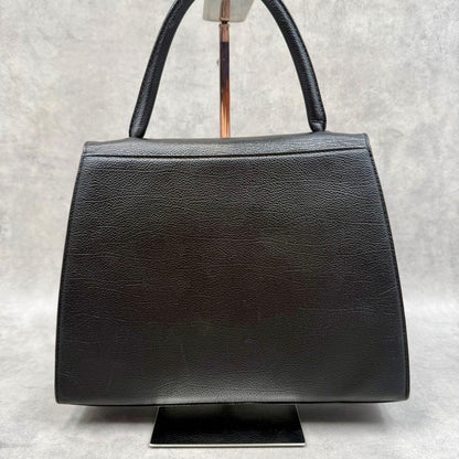 Yves Saint Laurent Hand bag black logo #QY904D
