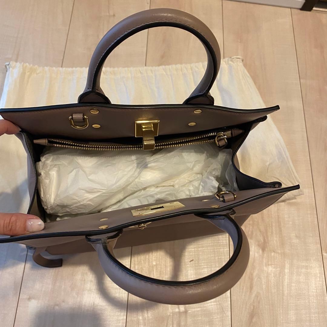 Salvatore Ferragamo Studio Gray Pouch #QYIA68
