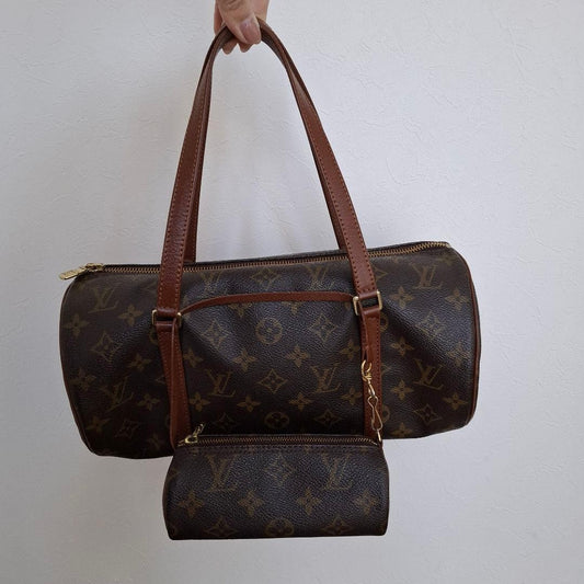 LOUIS VUITTON Papillon Pouch Set Monogram #QY7RZX
