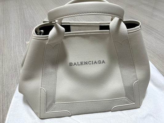 BALENCIAGA Black Leather Handbag Tote 339933 #QY3G1D