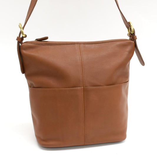 COACH Old Coach Brown Leather Shoulder Bag 4141 #QY7Q3B
