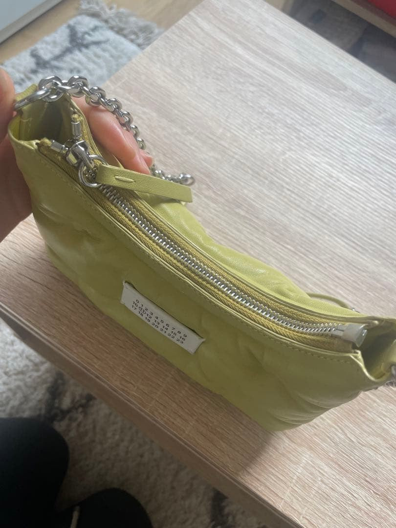Maison Margiela Glam Slam Bag Yellow Leather Tag Included Mint #QYDBZO