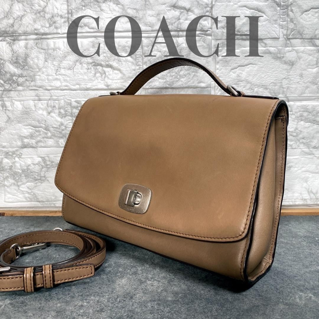 Coach Shoulder Bag, Handbag, Clutch Bag (2-way), Brown #QY4Y2P