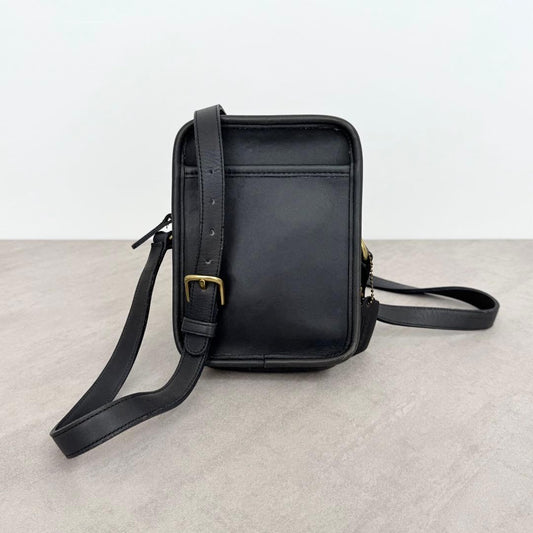 COACH Old Coach shoulder bag/pouch, navy Leather Women #QY98GF