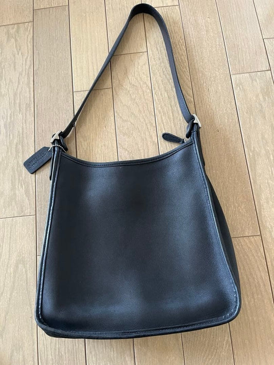 COACH Old Coach Shoulder Bag, Black #QY9NZN