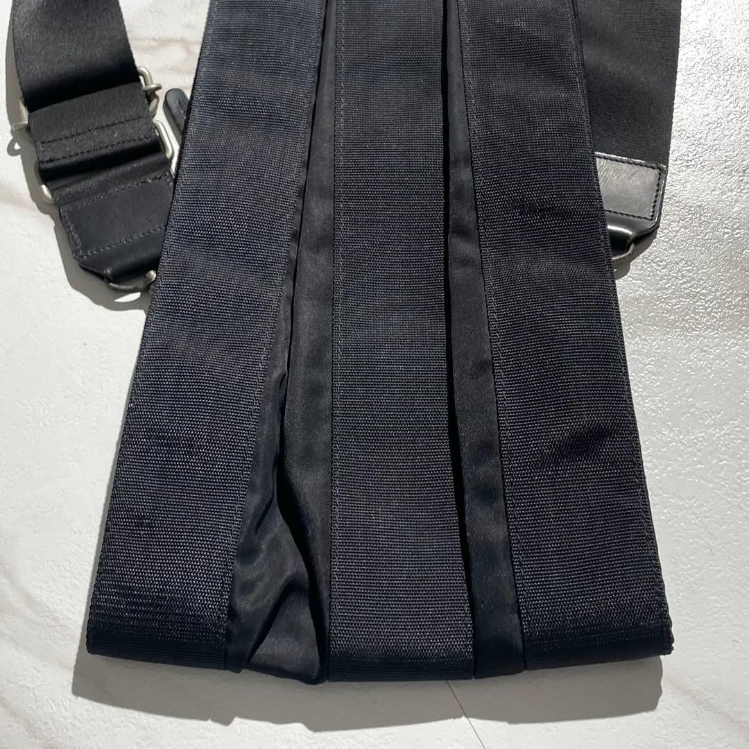 ISSEY MIYAKE Archive Vintage Backpack Shoulder Bag Black Canvas #QYD2YK