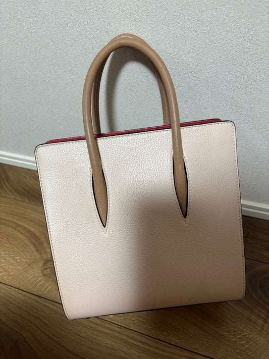 Christian Louboutin 2-way Palomas Small Handbag, Pink Beige #QY9044