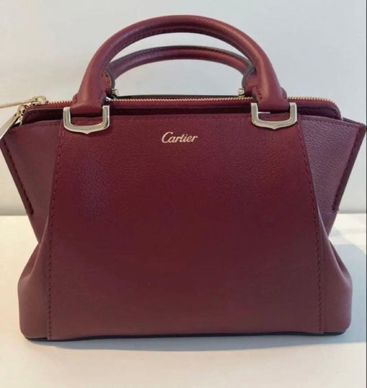 Cartier C de Cartier 2-way handbag, Bordeaux #QYKSR6
