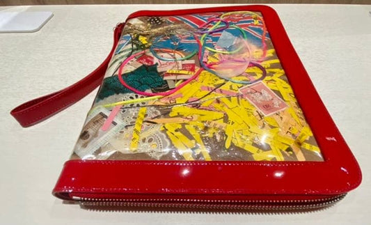 Christian Louboutin Trash Cris iPad Case Multicolor PVC/Leather #QY5KO9