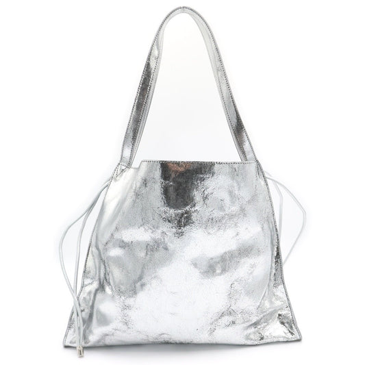 CHRISTIAN LOUBOUTIN Le54 leather tote bag, metallic leather tote bag, si #QYJAGV