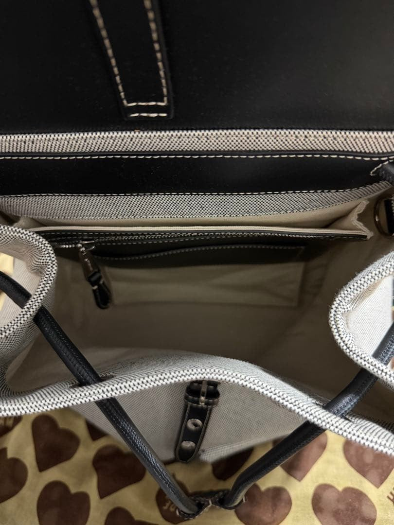 BURBERRY Horseferry Print Pocket Backpack Canvas Grey #QYJXSE
