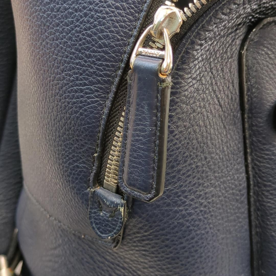 Official BALLY backpack store Navy Leather #QYHSY7
